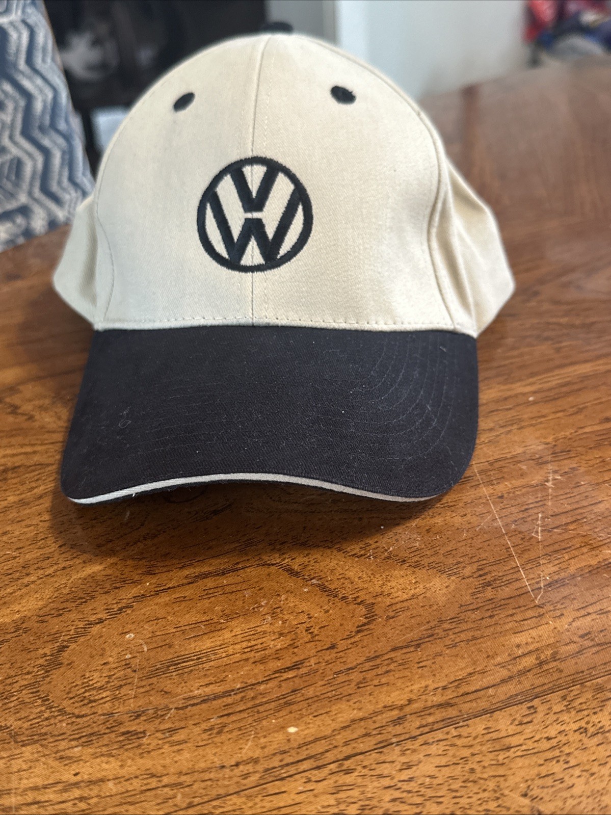 Volkswagen VW Tan Black Adjustable Driving Hat Cap Embroidered  OTTO Brand