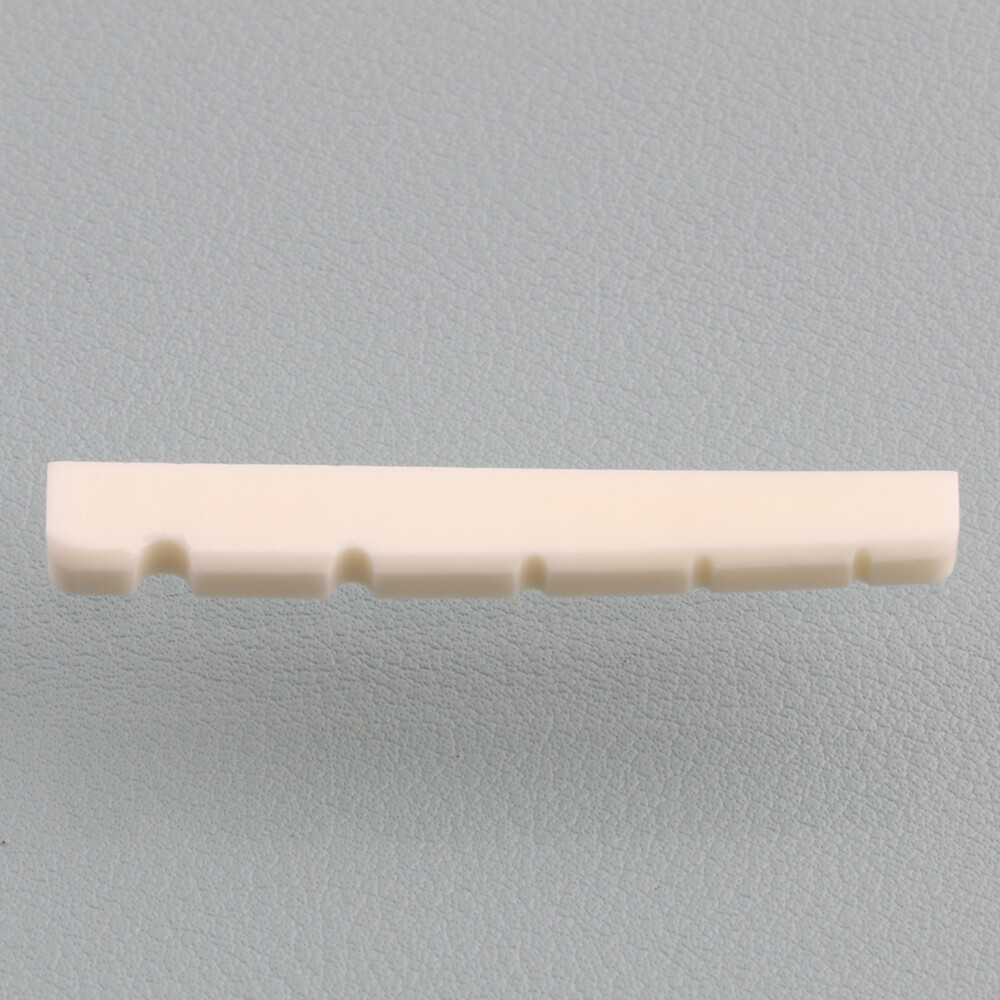 2PCS 5 String Bone Electric Bass Slotted Nut 45mm Flat Bottom