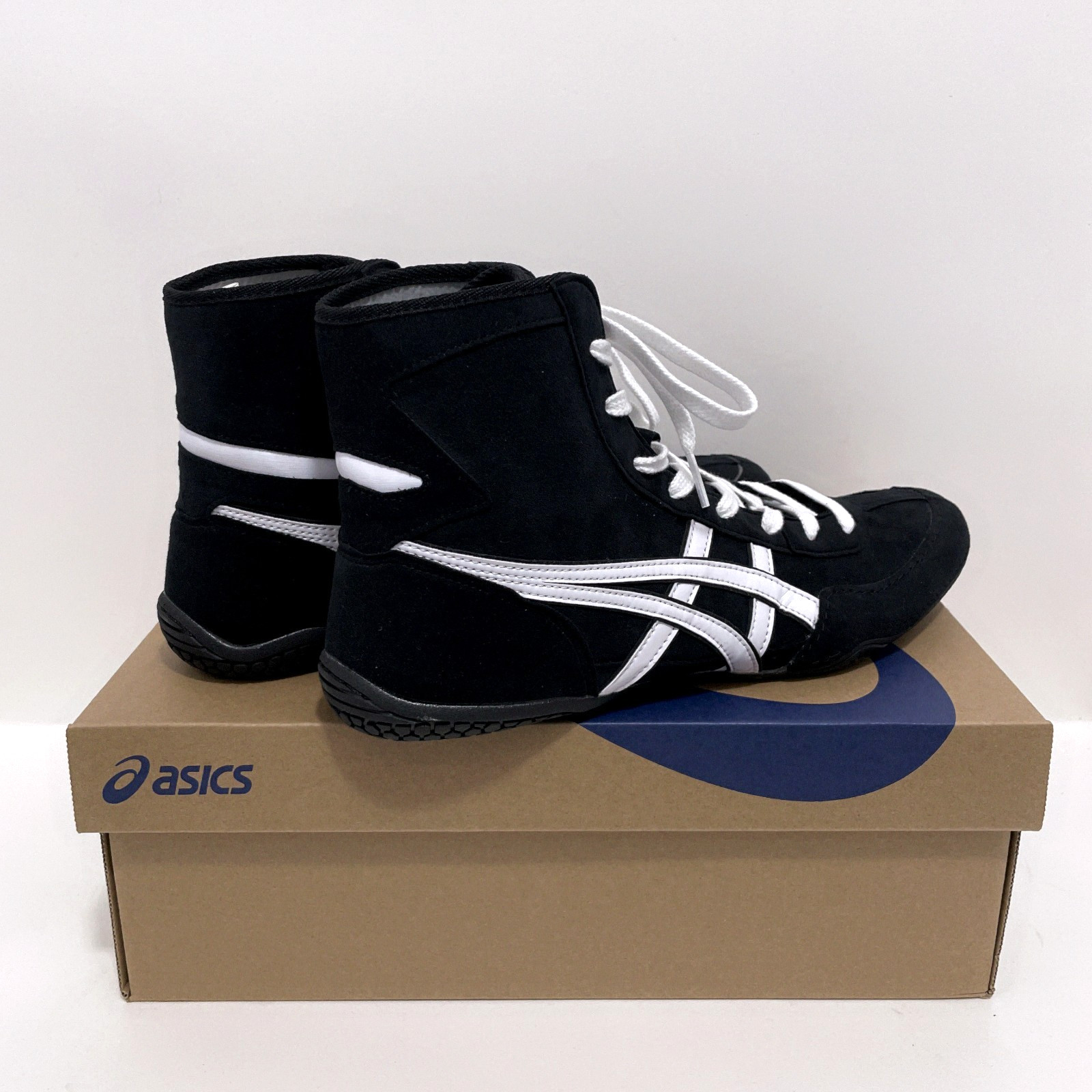 ASICS EX-EO 1083A001 TWR900 Black x White Wrestling Boxing White line Men's Size