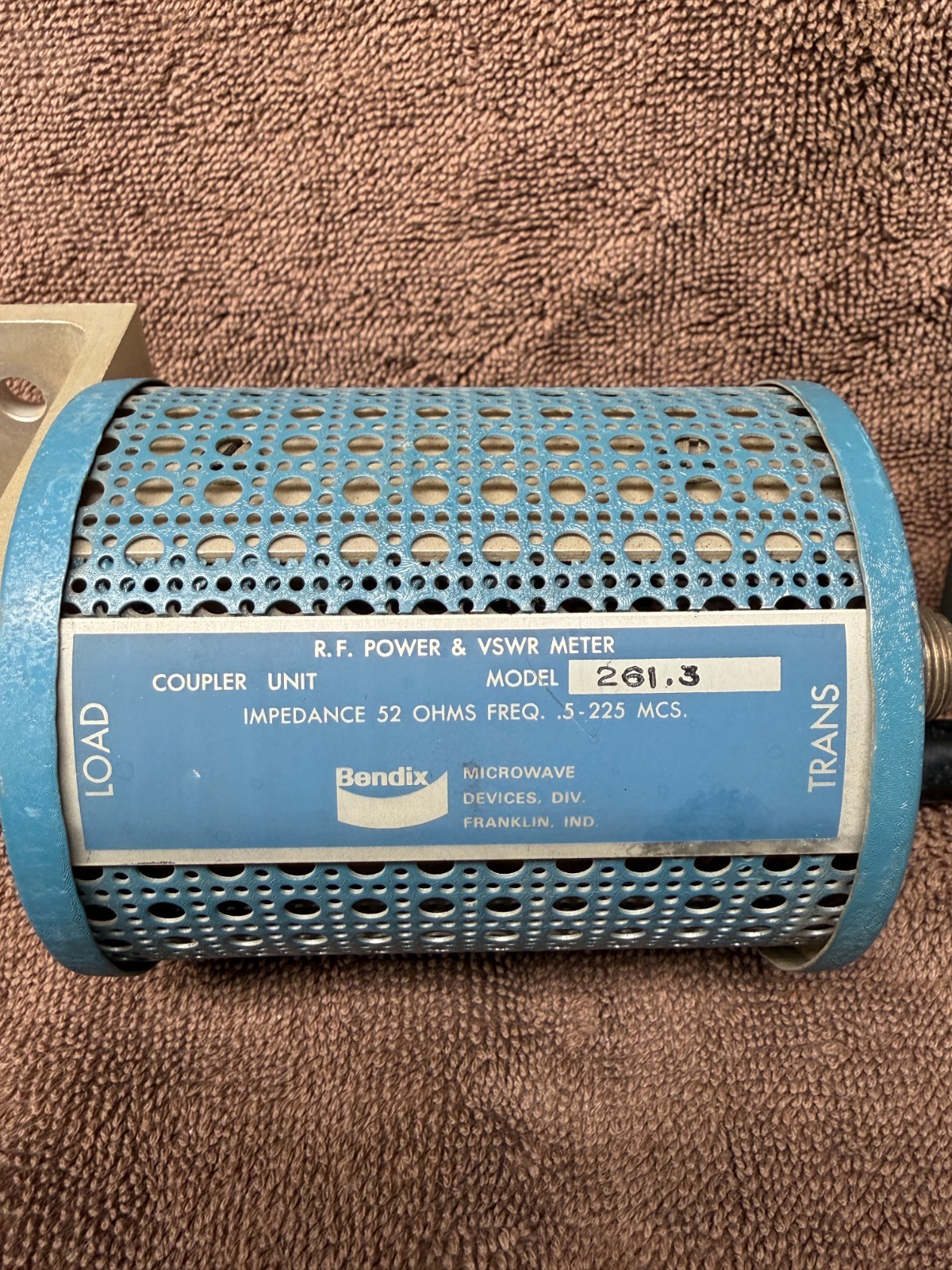 Bendix 261.3 RF Power and VSWR Meter Coupler Unit