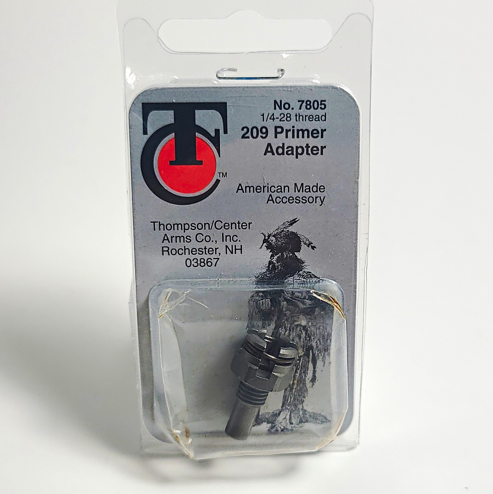 Thompson/Center 209 Primer Adapter Steel Black Powder Rifle 1/4-28 Thread 7805