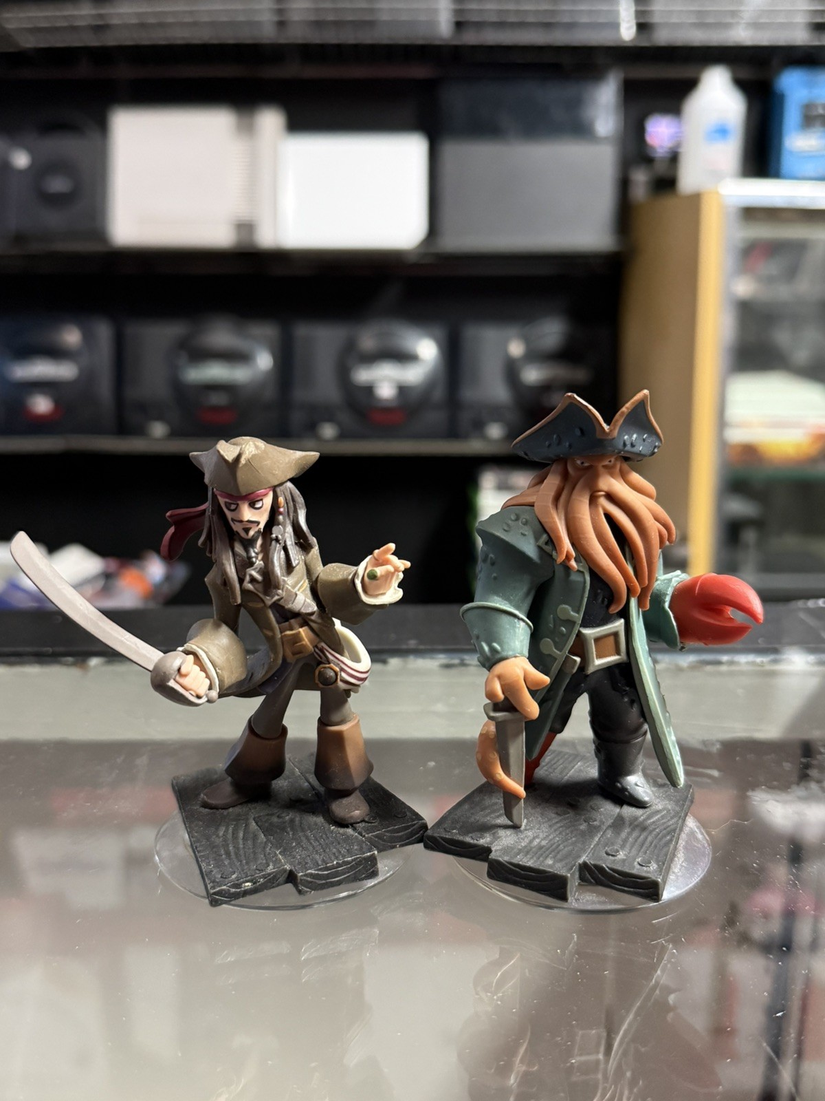 Disney Infinity Pirates of the Caribbean Jack Sparrow Davy Jones Figure