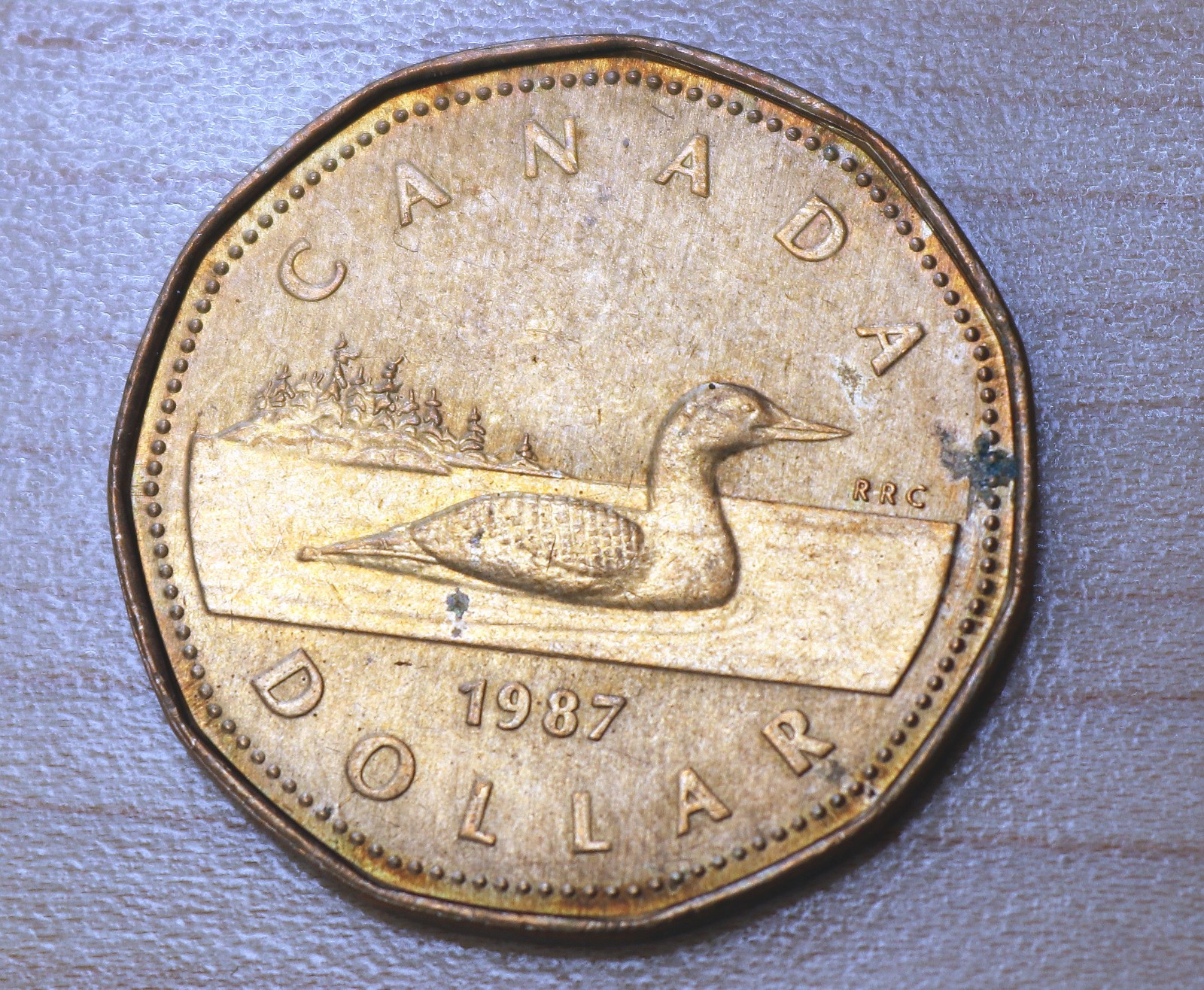 1987 Canada 1 Dollar Canadian Loon