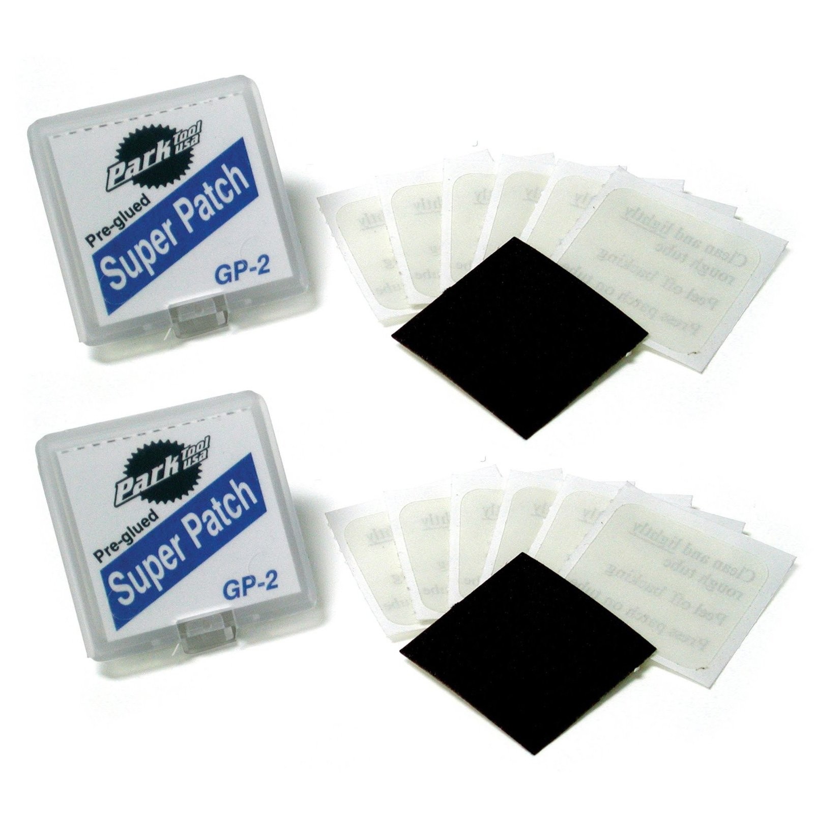 Park Tool Gp 2 Pre Glued Super Patch Puncture Repair Kits 12 Patches Total