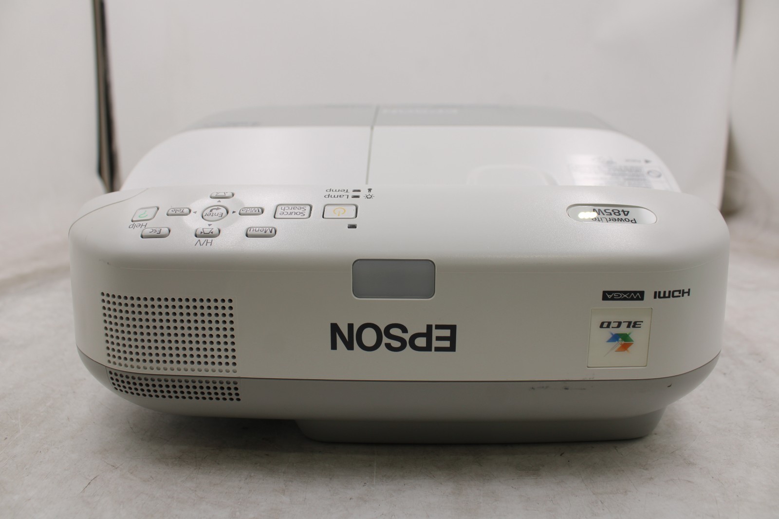 Epson Powerlite 485W WXGA UST 3100 ANSI Lumens Projector 10 Lamp Hours