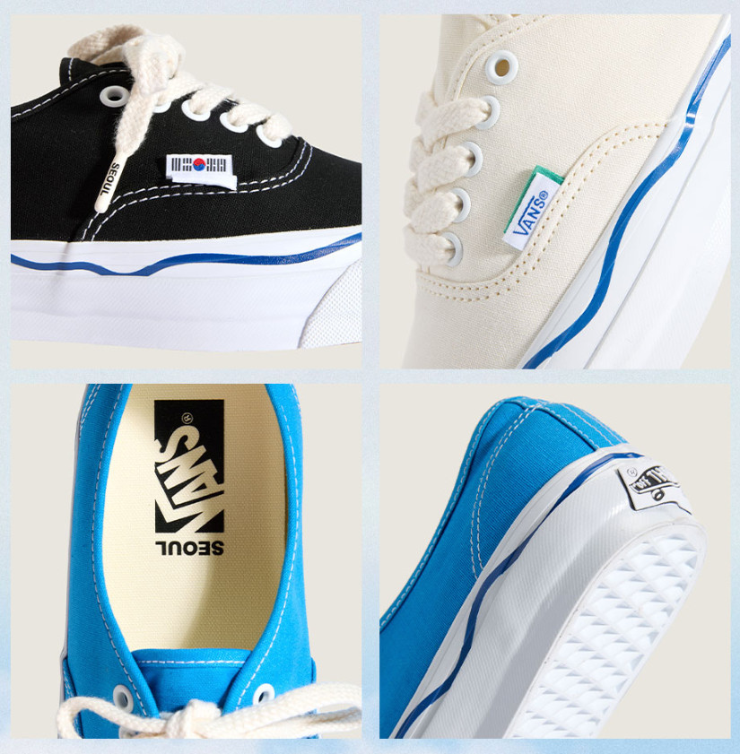 VANS Premium Authentic 44 Seoul Korea Exclusive White VN000EAABPH