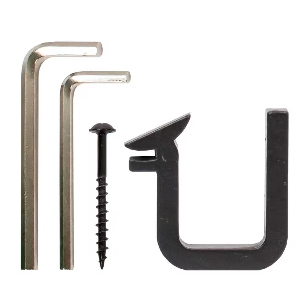 Black Hook Vertical Rail Bracket for EG300 Ladder Rail