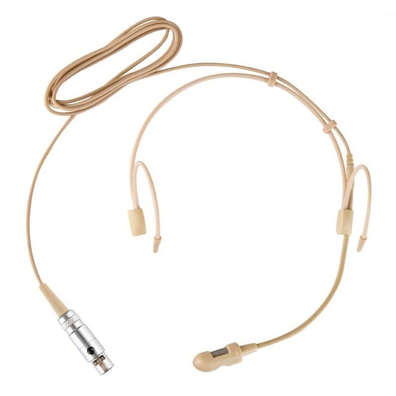 Cardioid Headworn Microphone Replacement for Shure Wireless Headset System Beige
