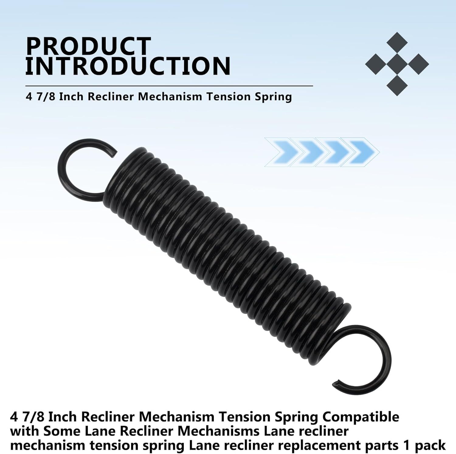 4 7/8-Inch Recliner Mechanism Extension Springs, Lane Recliner Springs for La...