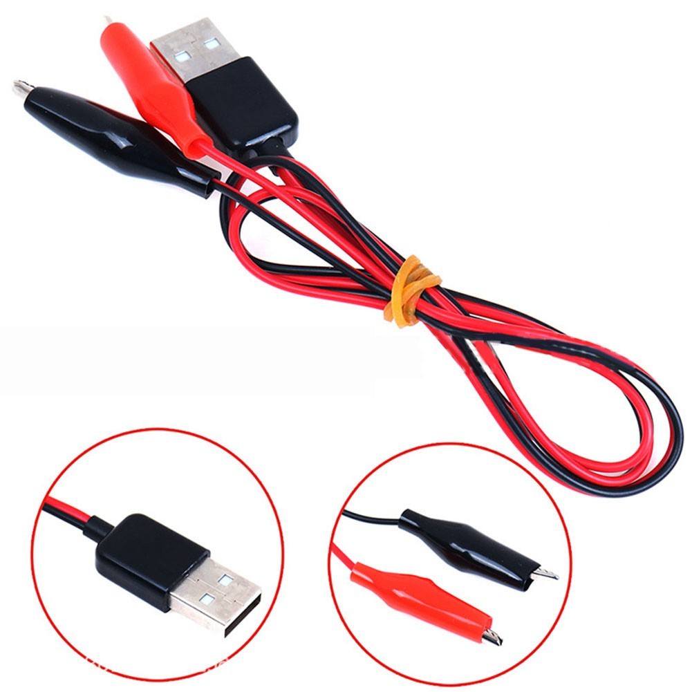 Testing Cable USB Connector Adapter with For Alligator Clips 60CM