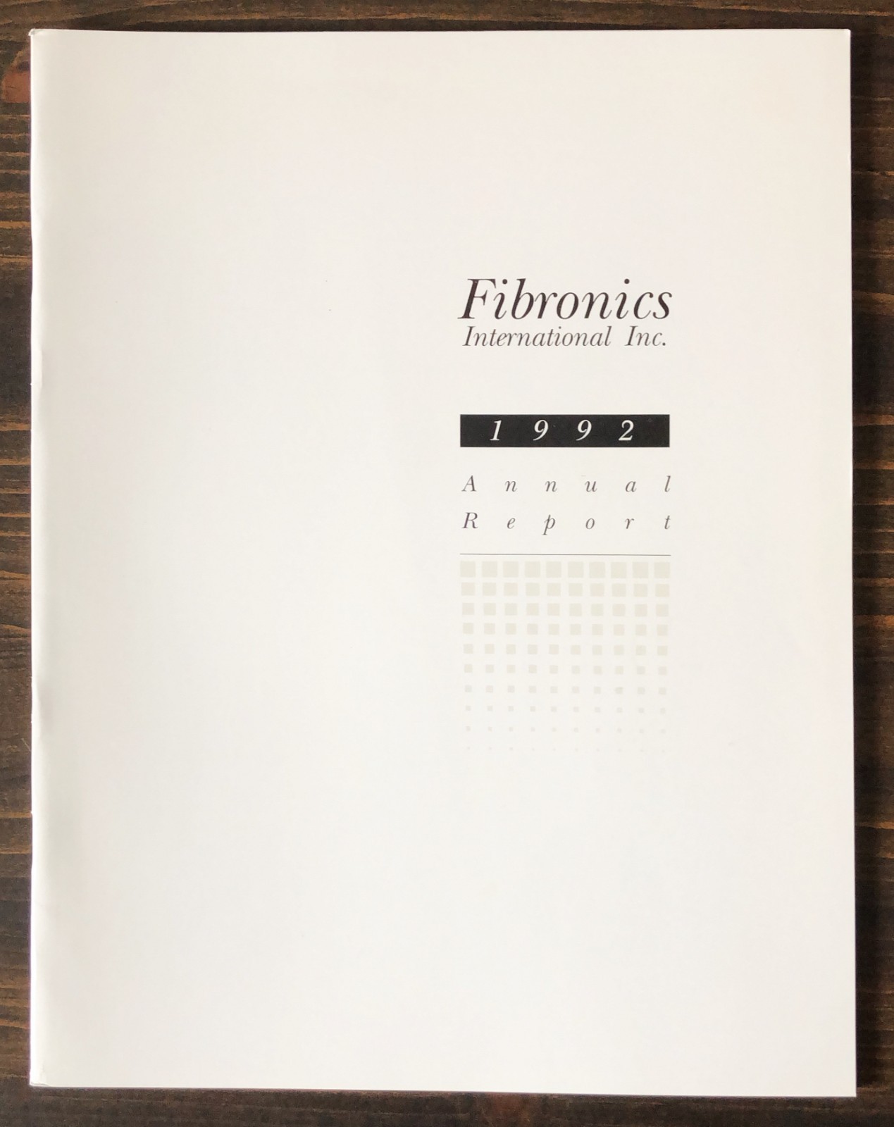 1992 Fibronics International Annual Report