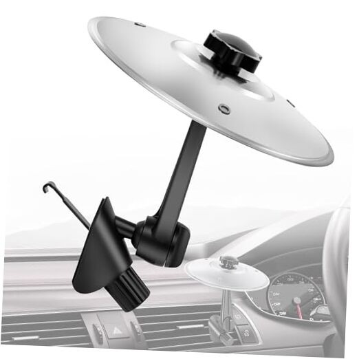 Car Cymbal, Car Drum Cymbal Air Vent, Mini Crash Drum Set Accessory Silver