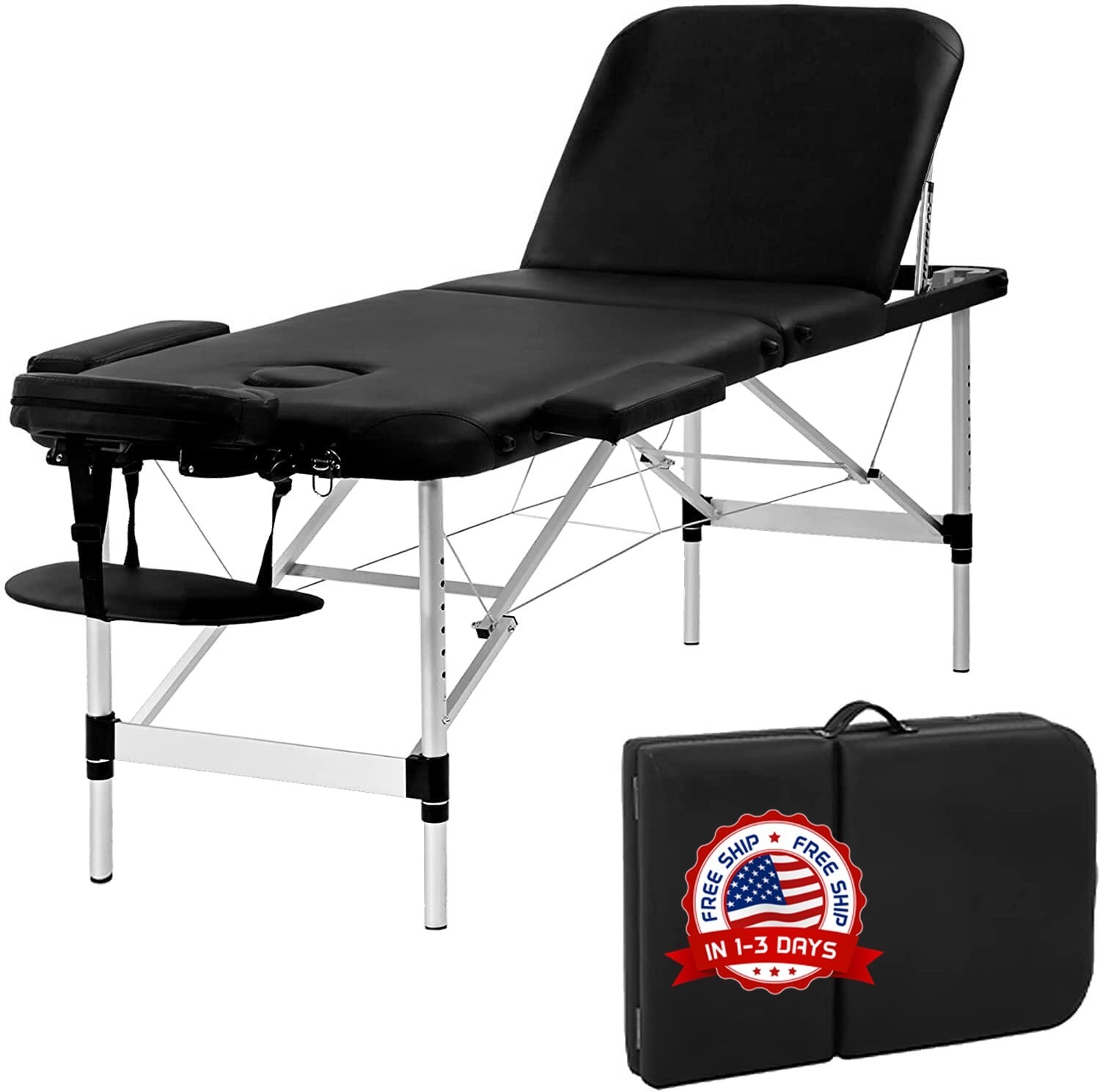 Camillas Portatiles Para Masajes Y Faciales Profesional Patas De Madera Plegable