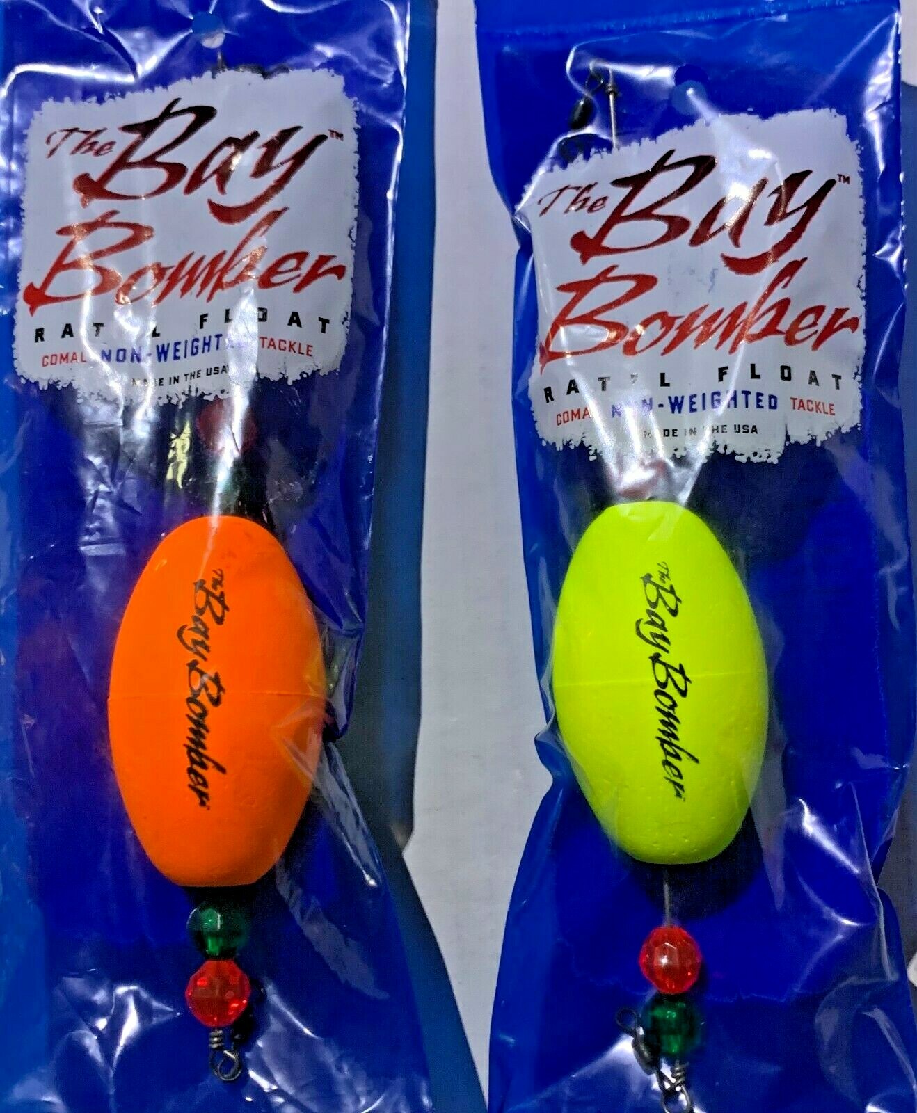 The Bay Bomber Oval Float  Non Weighted Rattle w/ Swivels    Fishing Tackle