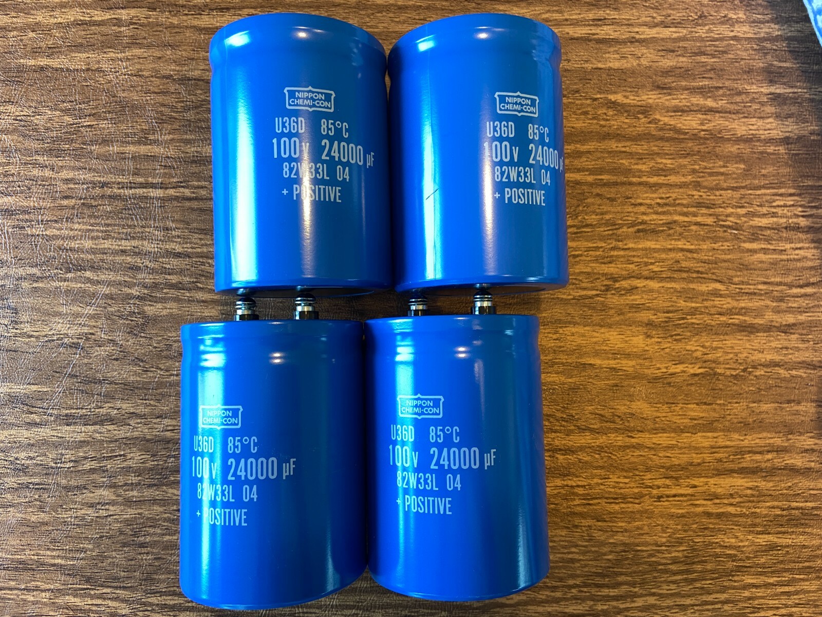 4 New 24000 uf 100v Chemi-Con Capacitors EXACT FIT Pioneer SX-1980 Main Filter