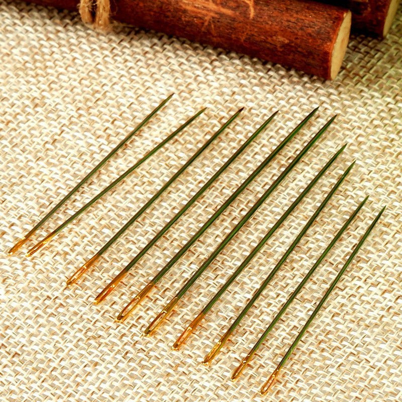 10X Leather Canvas Sewing Stitching Needles Leathercraft Handmade Repair Tool E