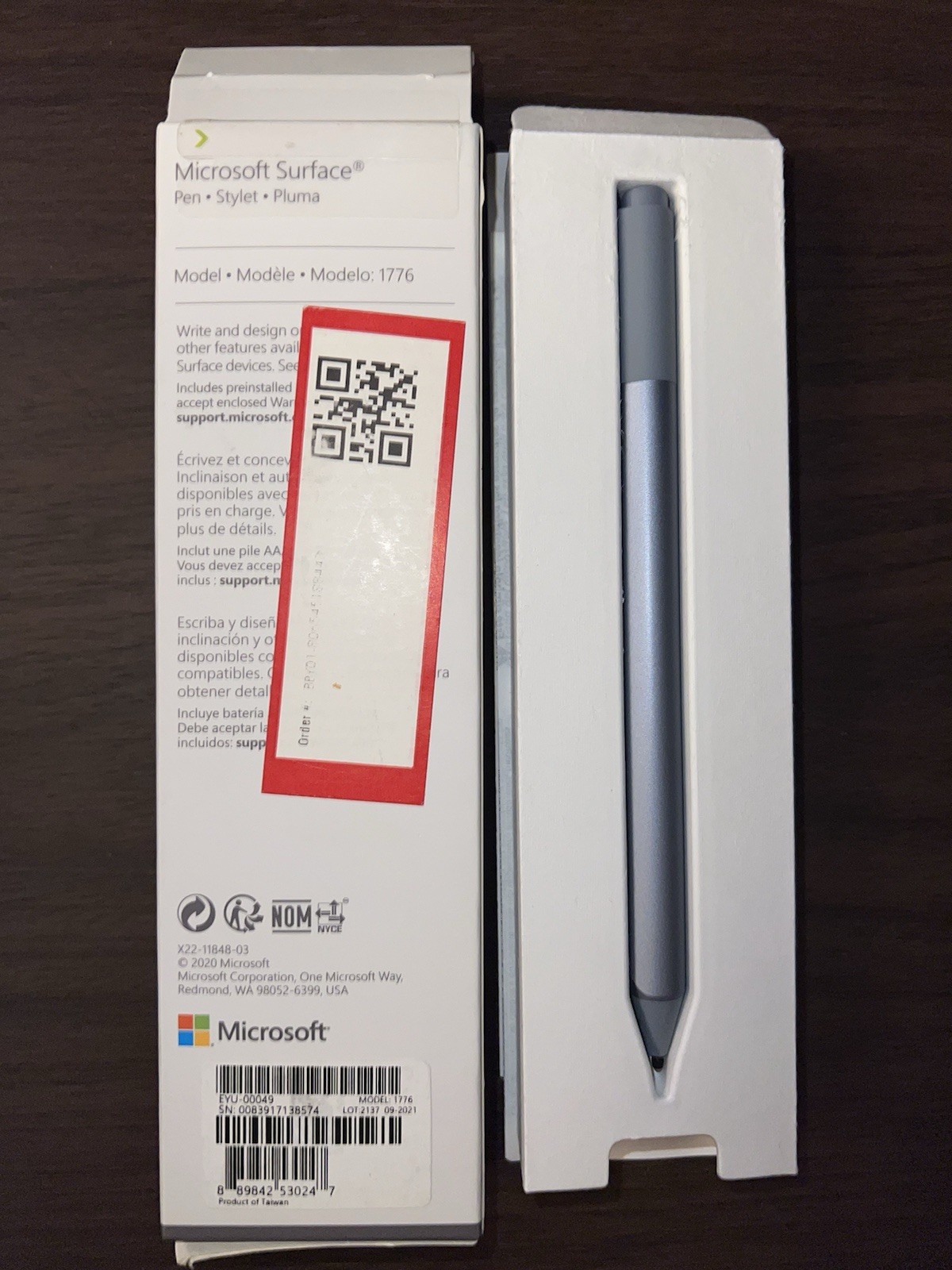 *New* Microsoft Surface Pen Stylet Model 1776 Ice Blue