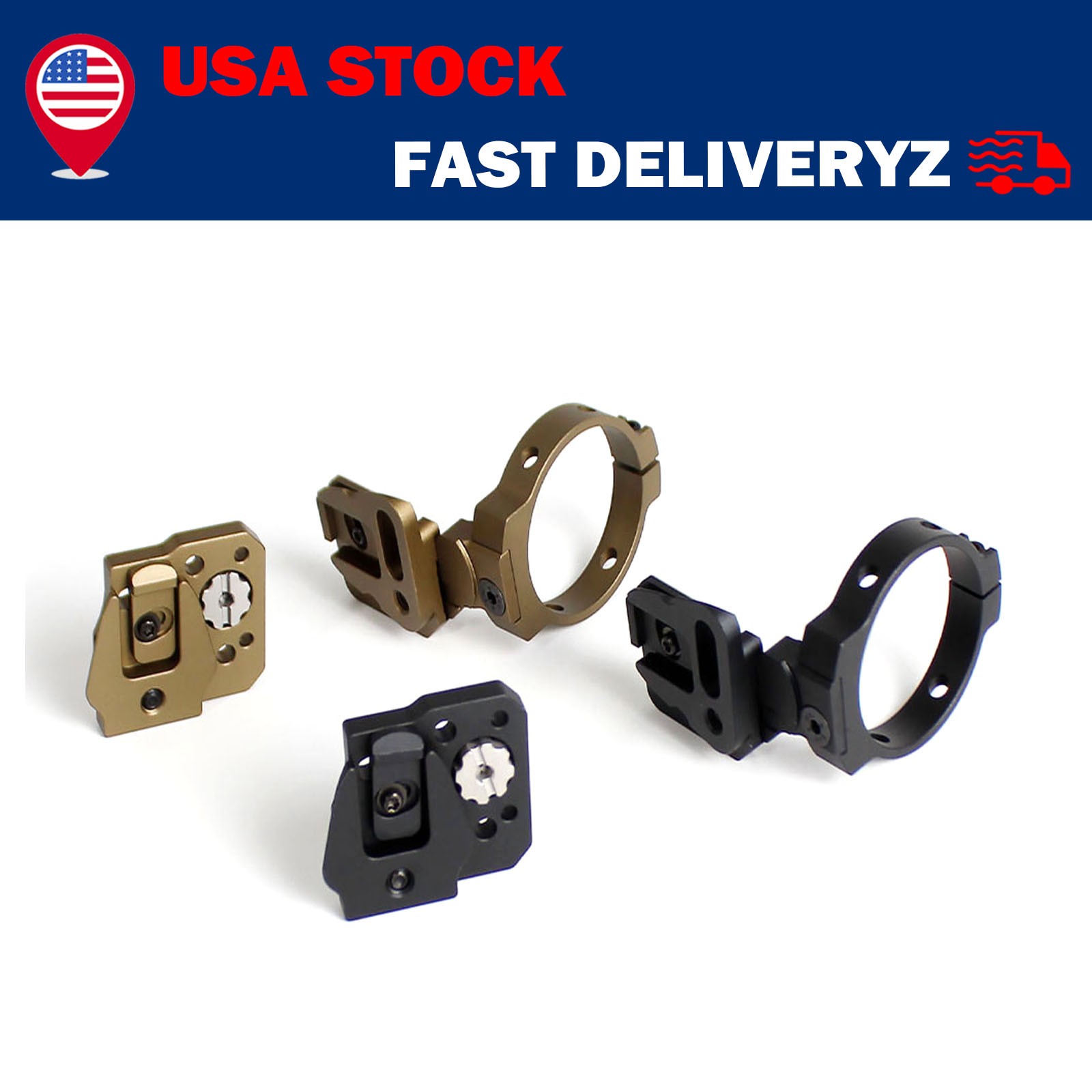 Night Vision RQE Bridge OSS OBVERSE SHOE Sets NVG Dovetail Mounting For PVS14 US