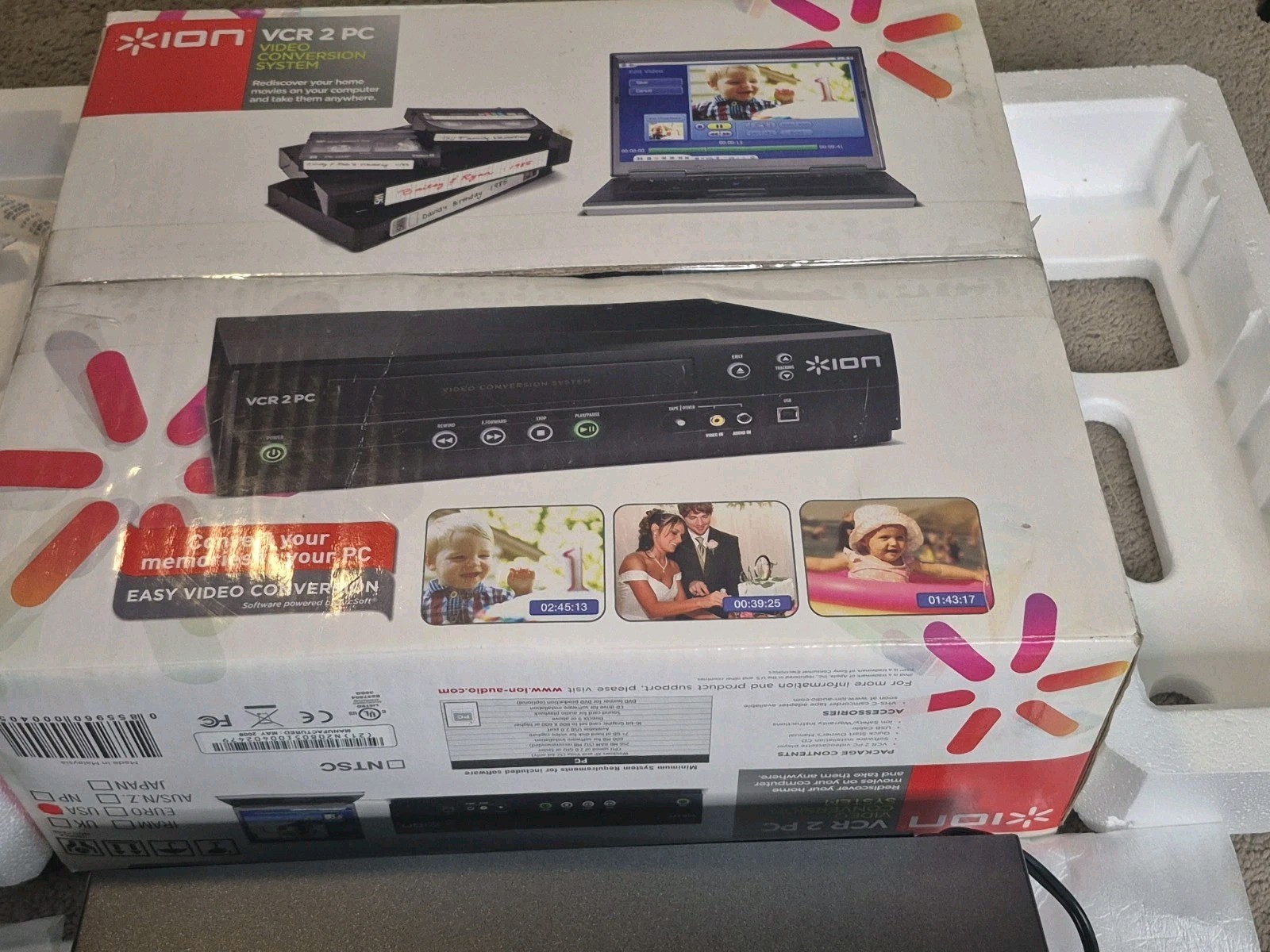 ION VCR 2 PC USB VHS Video to Computer Conversion System