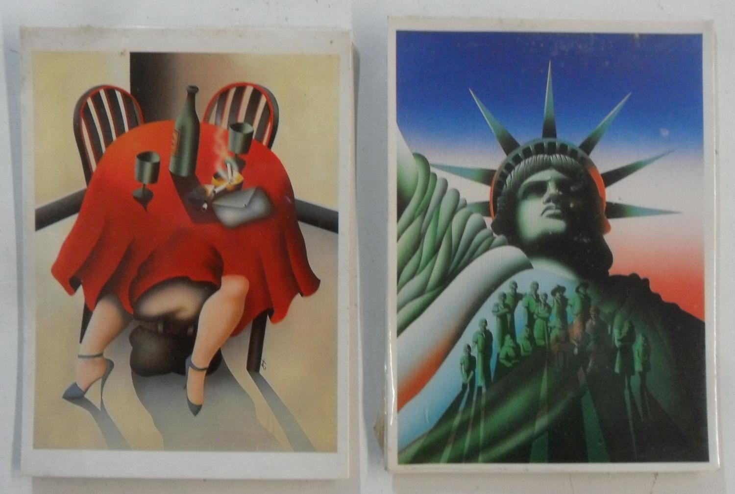 Postcards (2x6 pcs) - Jack Brusca (1986) - Catalan Communications - Z. Original Packaging