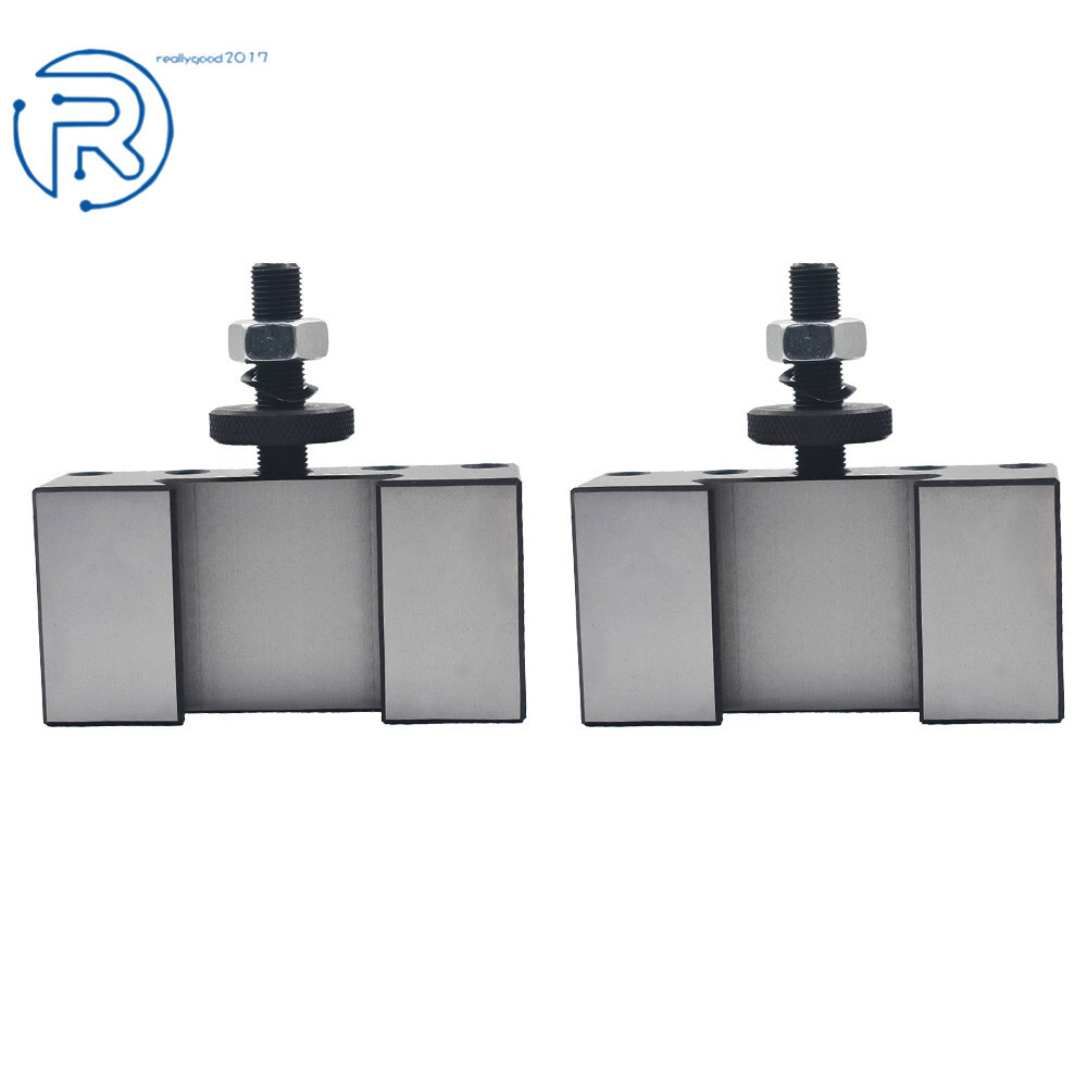 2× BXA #1 250-201 Quick Change Tool Post Holder Turning & Facing For Lathe