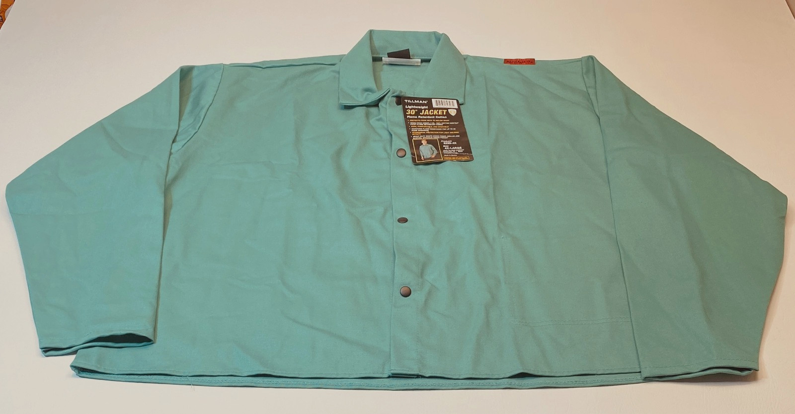 NWT Tillman Lightweight 30" Jacket 4XL Green Flame Retardant Cotton 7636