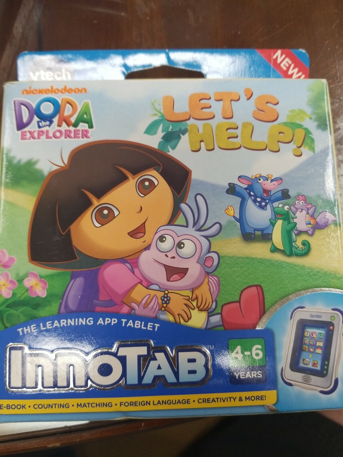 VTech Dora the Explorer InnoTab Learning App Tablet Game Cartridge Let's Help!