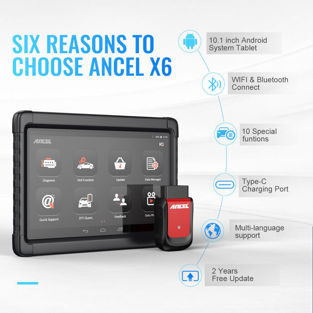 10" Android Bidirectional ODB2 Scanner Bluetooth All System OBD2 Diagnostic Tool