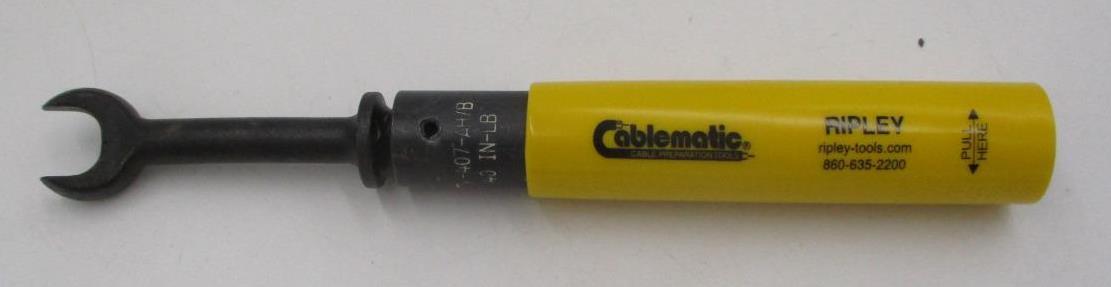 NEW Cablematic Ripley 40lb Torque Wrench TW 407 AH-B Basic Angled Head