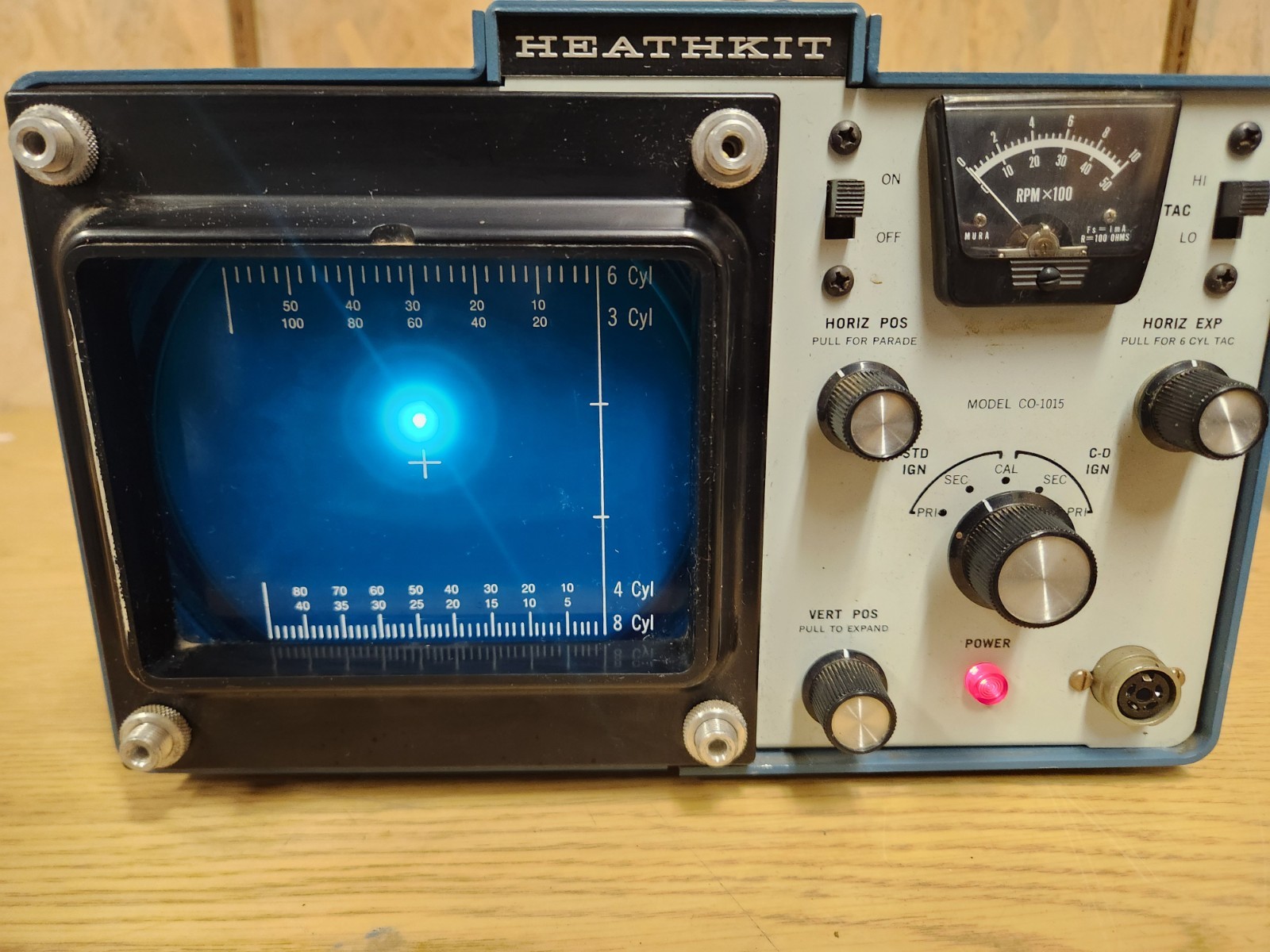 Heathkit CO-1015 Oscilloscope, Solid State, Ignition Analyzer, Car Engine