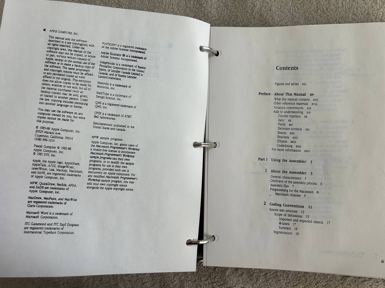 Vintage MPW 3.0 Pascal & C Reference Manuals Apple Macintosh Programmer