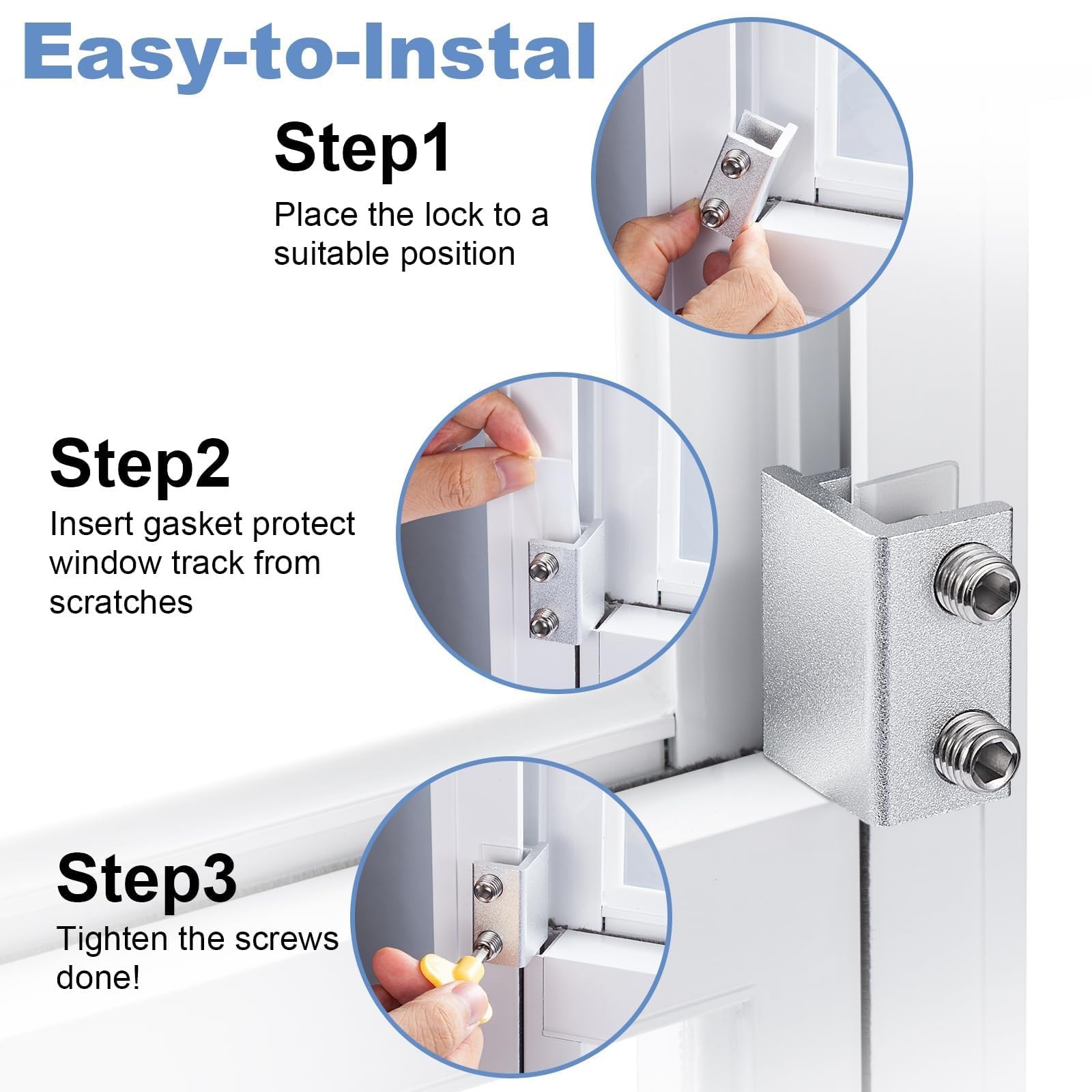 Sliding Window Locks,for Horizontal Sliding Windows,Window Security Lock with...
