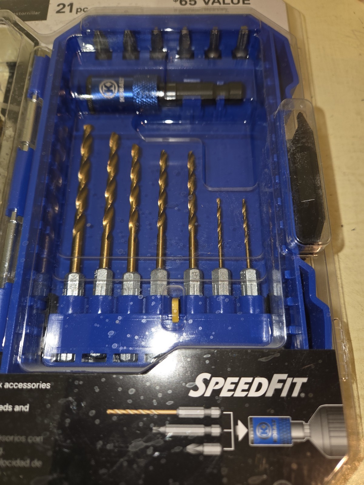 Kobalt 21pc SpeedFit Drill and Drive Set - Titanium Bits