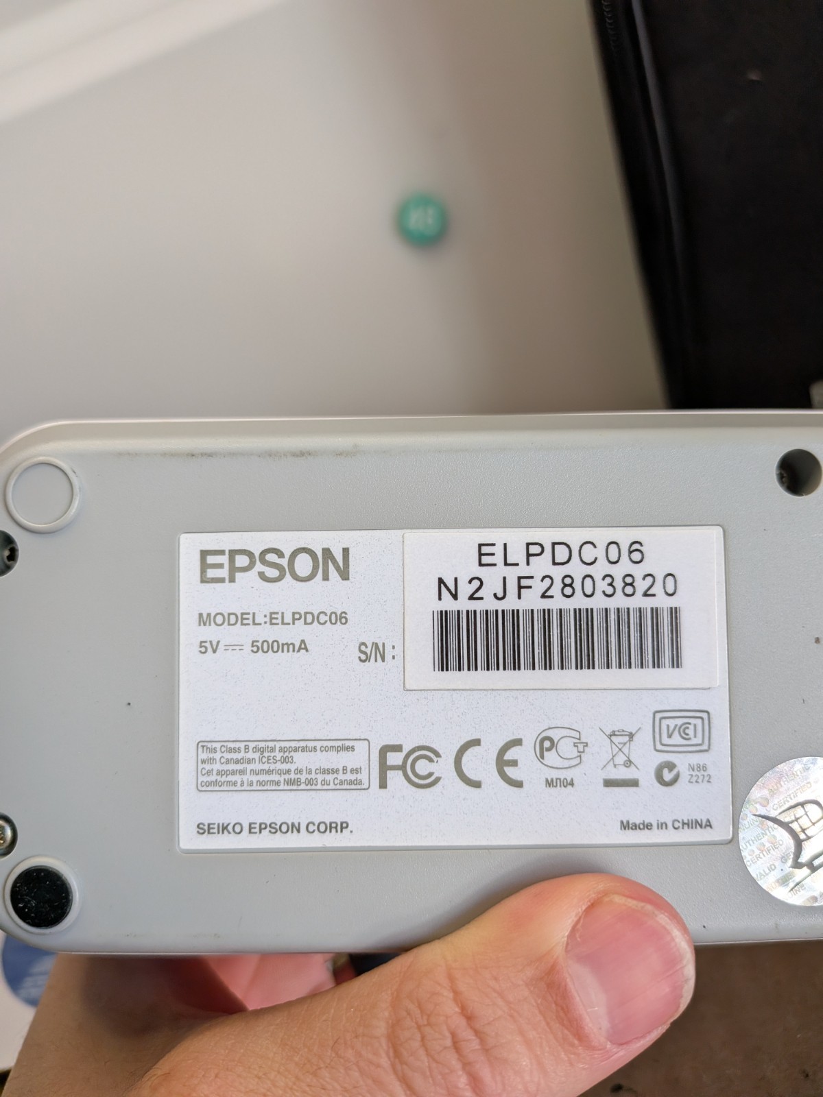 Epson ELPDC06 DC-06 Portable Document Camera ( Not Cords )