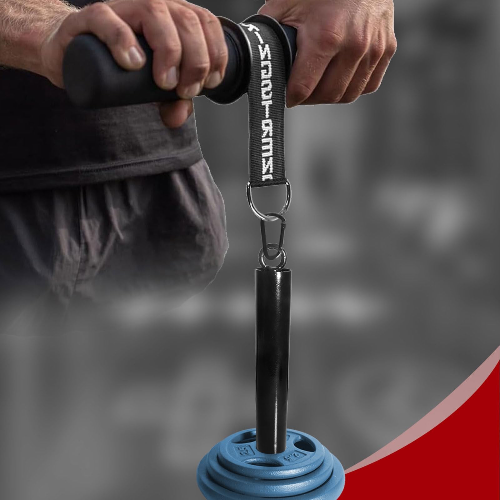 Weight Loading Pin with Carabiner for 2" Olympic Plates & Cable Pulley