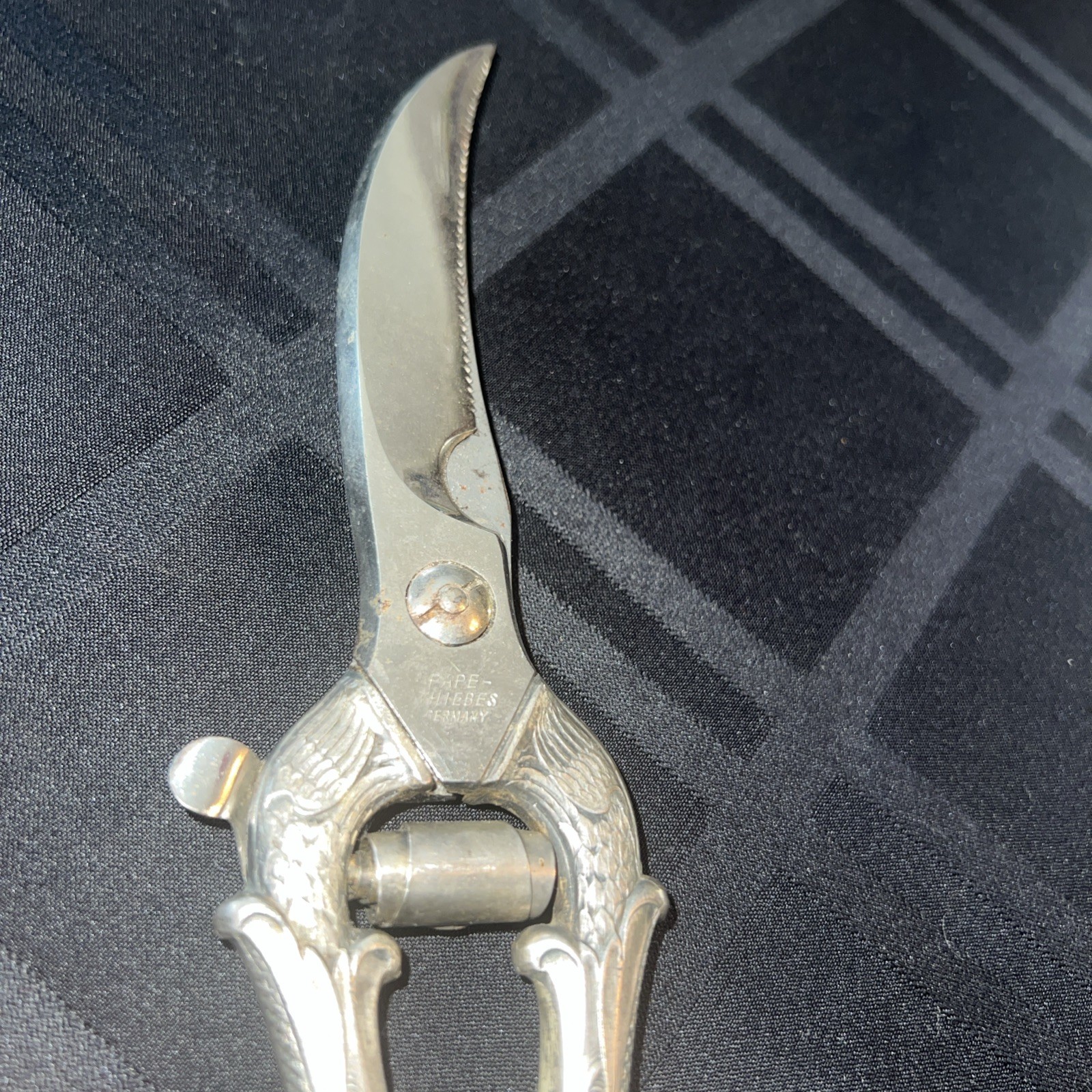 Vintage Italy Stainless Steel Poultry Meat Shears 10” Length 4” Blade