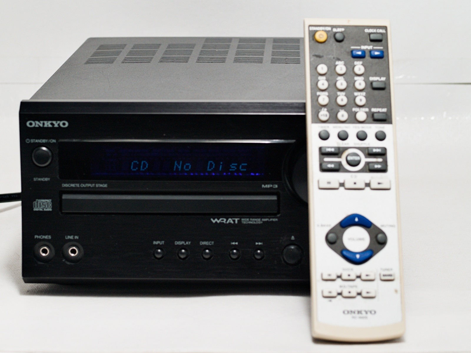 Onkyo CR-315 CD Receiver Remote bundle 120 Volt 60Hz Malaysia 2007 Parts/Repair