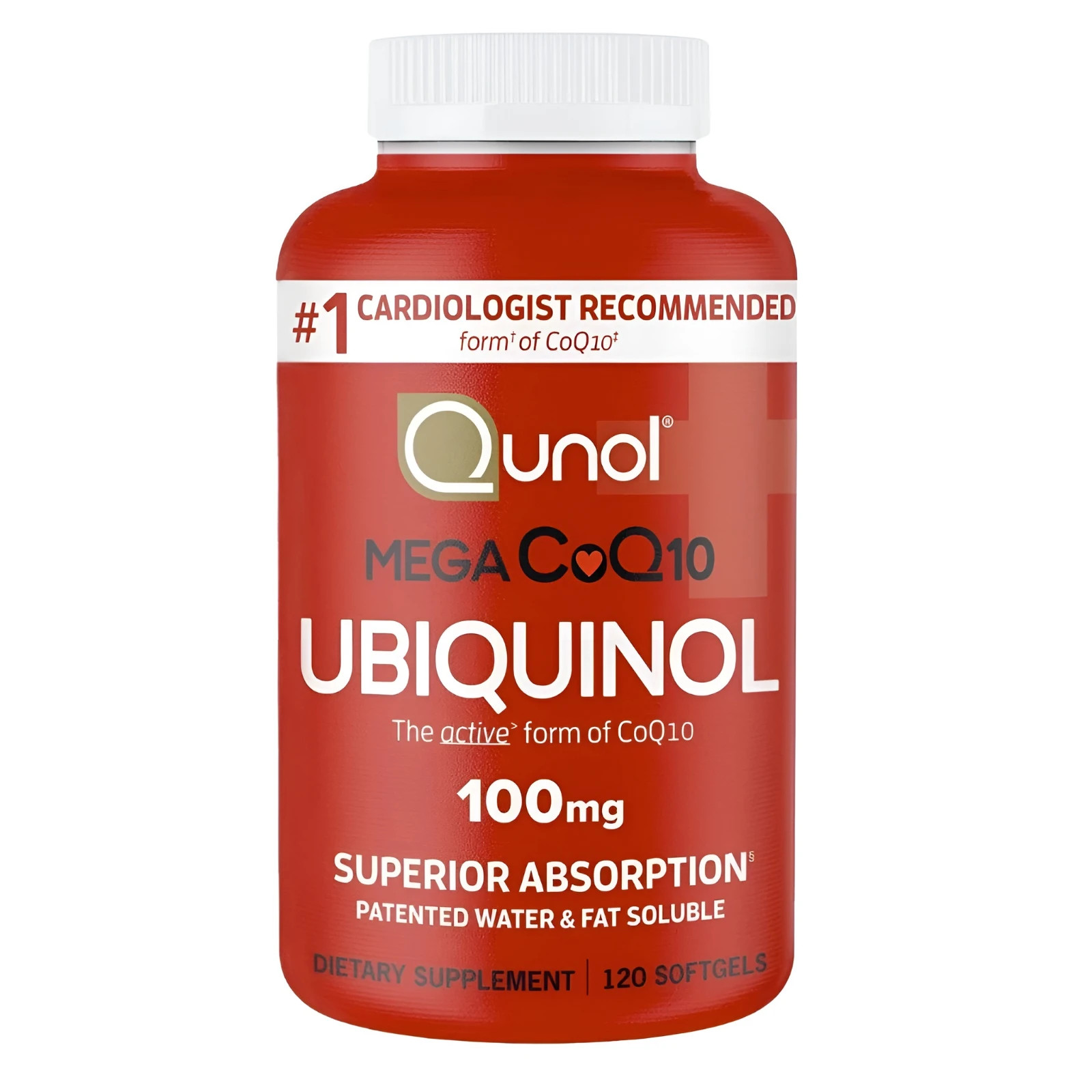 Qunol Mega CoQ10 Ubiquinol 100 mg, 120 Softgels, Hearth Health, EXP 11/27