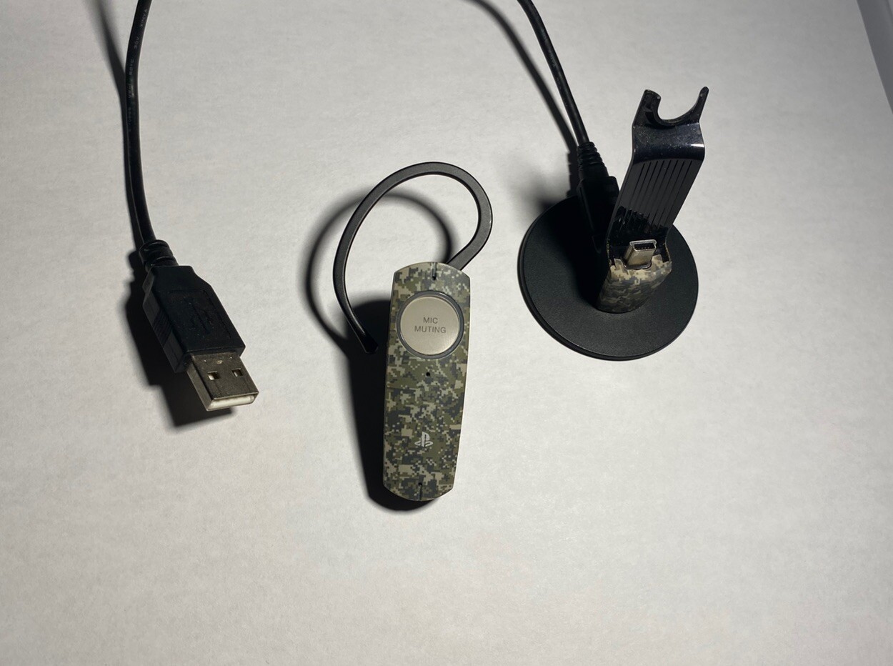 PS3 Green Camo Head Set