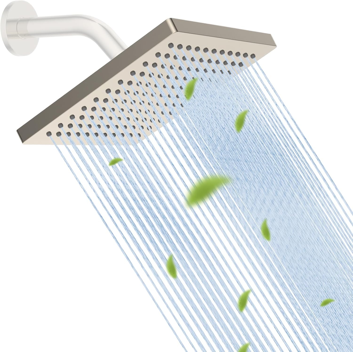 cUPC Certified Metal Shower Head, 8'' High Pressure Rainfall Shower Head,