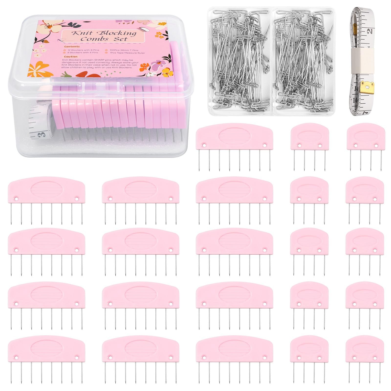 Knit Blocking Combs Pins, 20 Pcs Knit Blocking Combs for Blocking Knitting, 1...