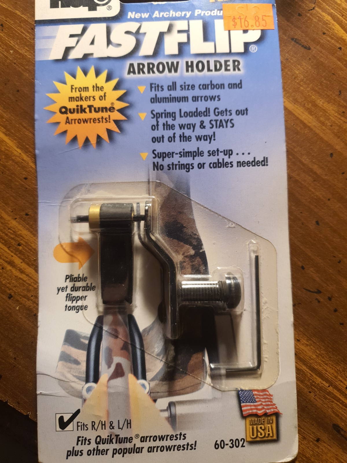 New Archery Products Fast Flip Arrow Holder Model 60302 LH RH Bow Mount Hunting