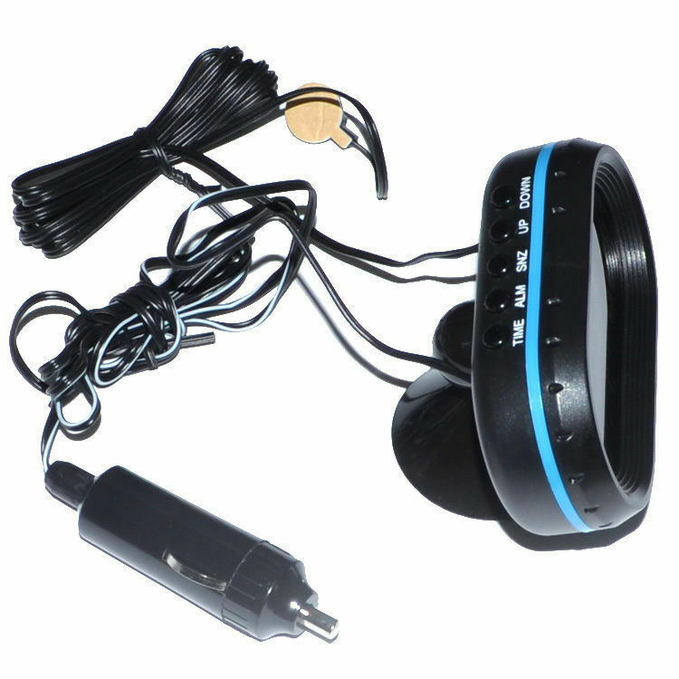 Dual Display LED Digital Car Clock Thermometer Temperature Voltmeter DC12/24V
