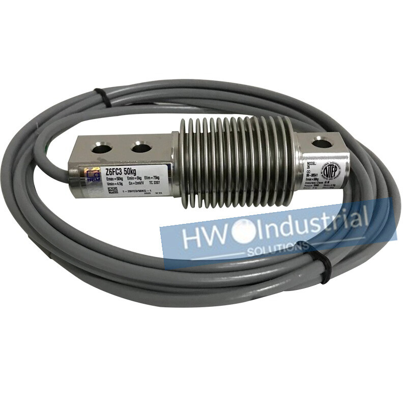 HBM Corrugated Tube Pressure Weighing Sensor Z6FC3 50KG Z6FC3/50kg NEW