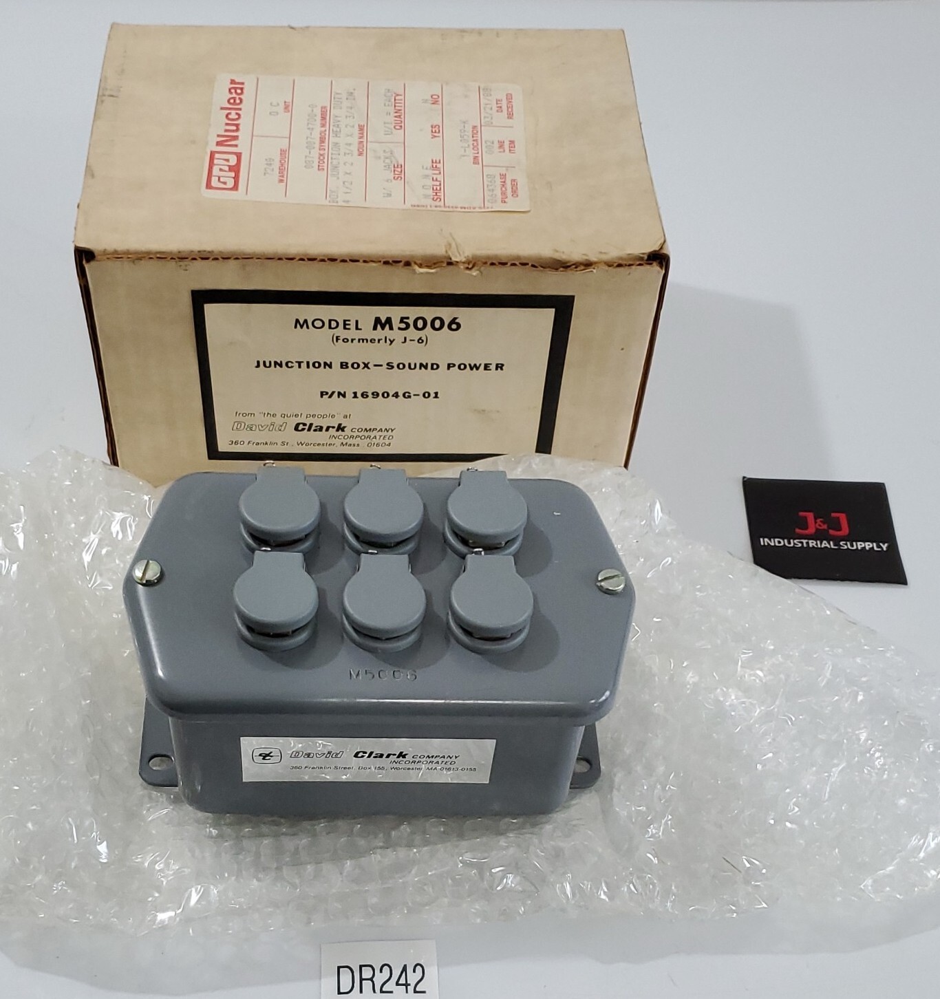 *NEW OLD STOCK* David Clark M5006 (J-6) Junction Box Sound Power + Warranty!