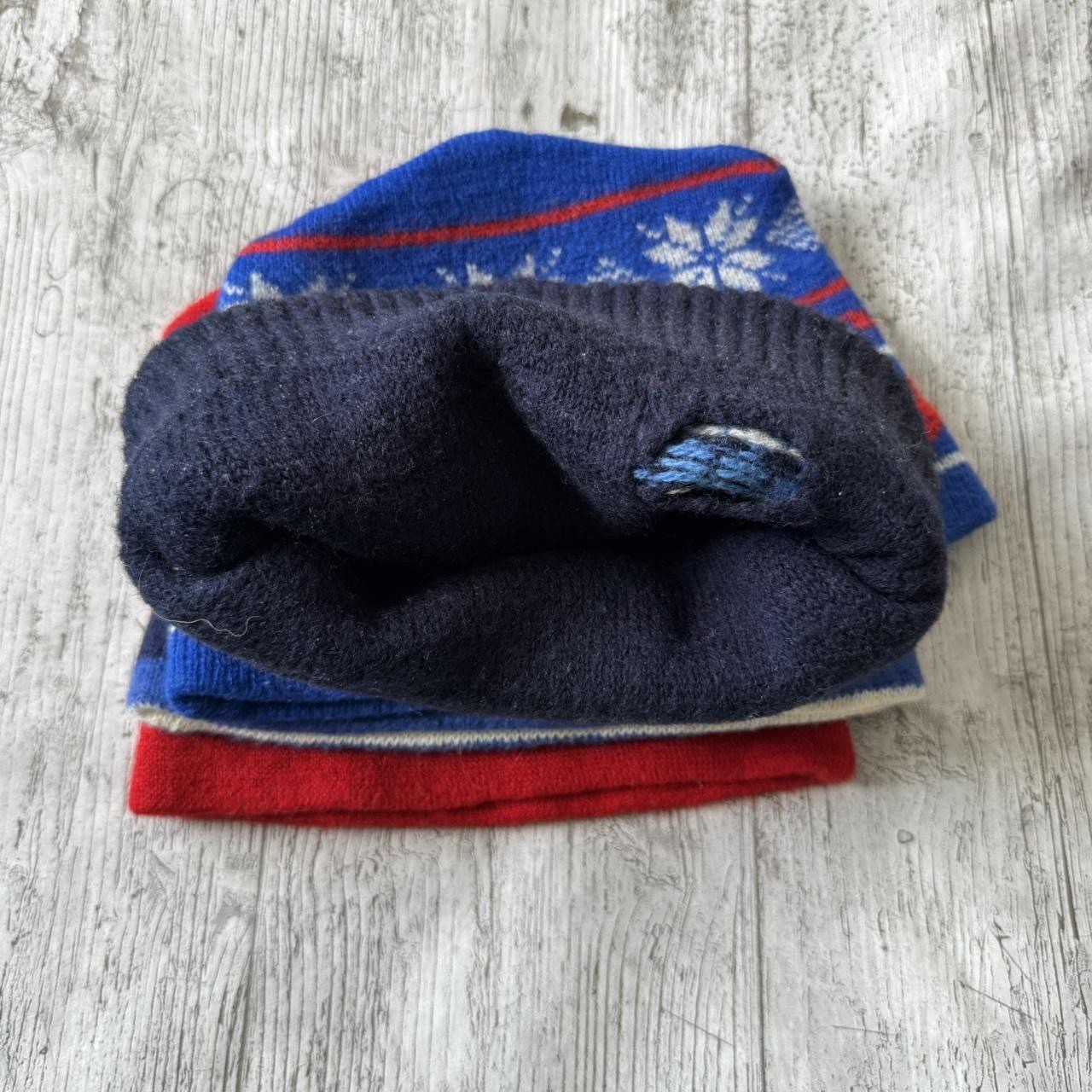 Vintage retro 80s Ski hat beanie bundle x 4 Snowboard wool snowflake heart