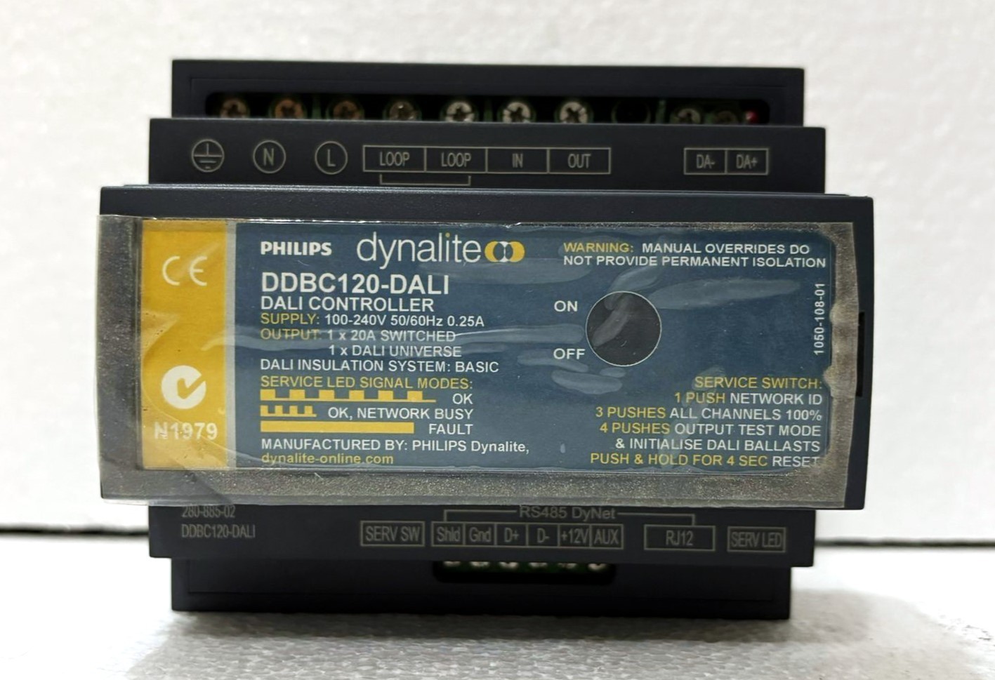 PHILIPS Dynalite DDBC120-DALI DIMMER CONTROLLER 100-240V 50/60Hz