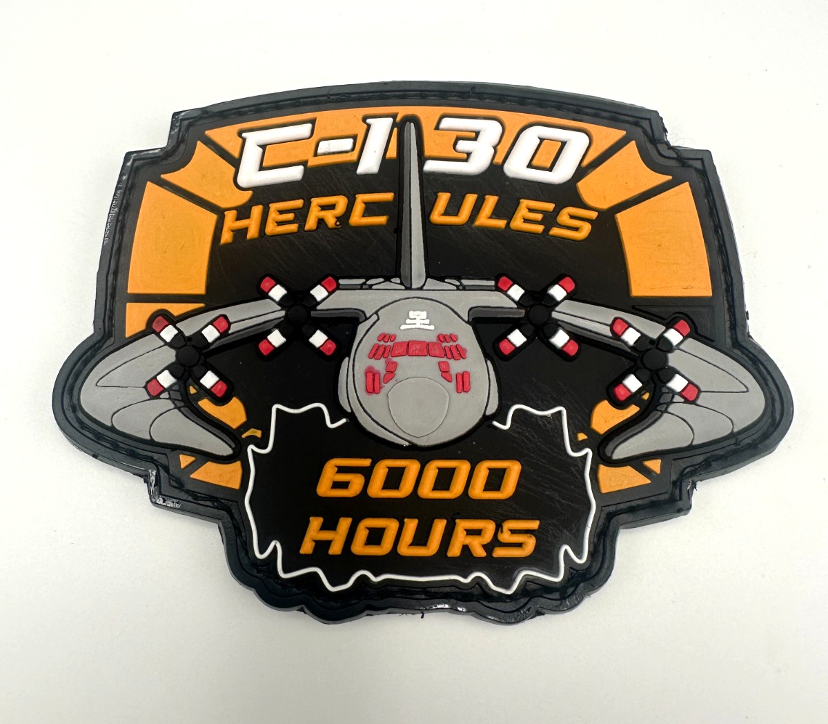 C-130 / 6000 HOURS SHOULDER PATCH -HIGH QUALITY PVC