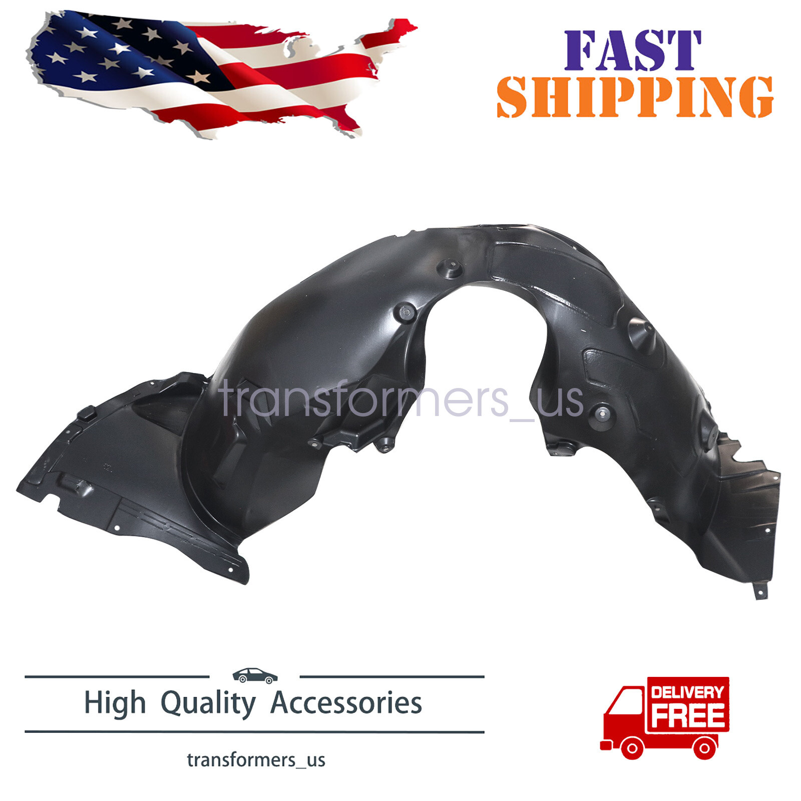 For BMW X1 2.0L 2016-2022 51717342178 Fender liner Front Right Passenger Side