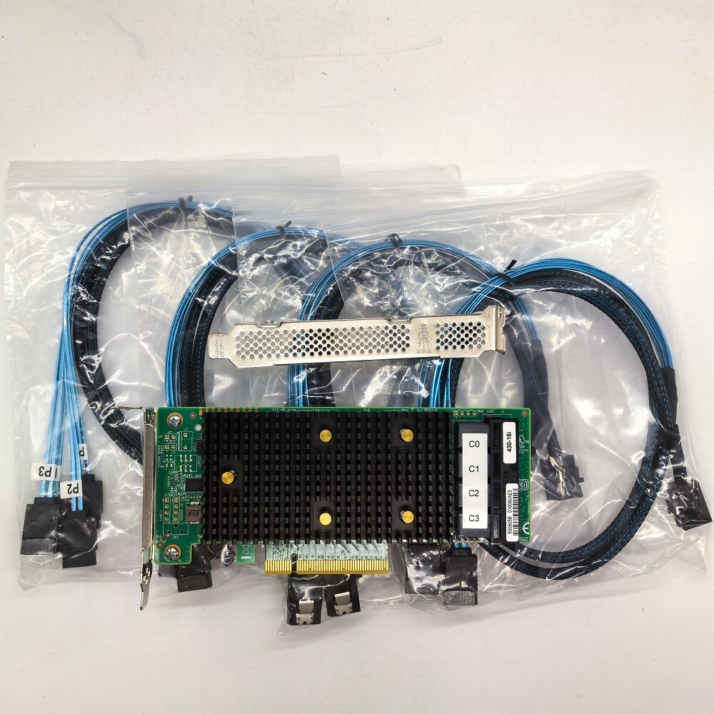 Lenovo 430-16I LSI SAS3416 9400-16I HBA 12 Gbps PCIe 16 Port IT Mode +4*SFF-8643